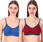 Cotton Blend Non Padded Bra for Women 