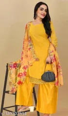 Embroidered Unstitched Suit for Women 
