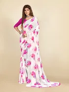 Georgette Printed Saree for Women 
