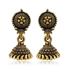 Vighnaharta Traditional Alloy Antique Finish Jhumki 