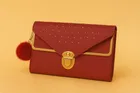Women's Party wear/ Casual Hand wallet clutch Maroon Style 6 ,One Size