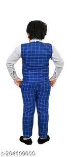3 Pcs Coat Pant Set for Boys 