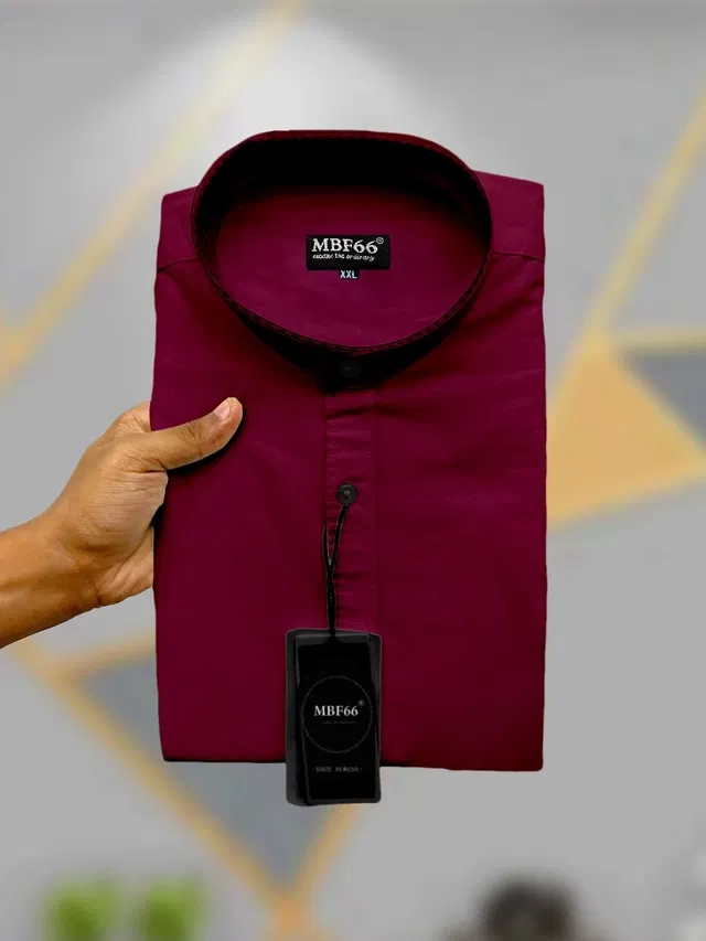 Full Sleeves Solid Shirt for Men (Maroon, M)