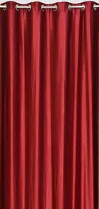 Polyester Blackout Plain Maroon Door Curtain 7ft Pack of 1