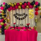 Cocktail Theme 5th Birthday Balloon Decoration Kit , Multicolor, Pack Of 70