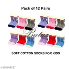 Socks for Kids (Multicolor, 0-3 Months) (Set of 12)