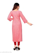 Rayon Slub Printed Kurti for Women 