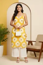 Tie Up Rayon Kurti for Women 