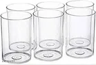Plastic Water Glasses (Transparent, 300 ml) (Pack of 6)