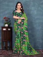 Georgette Printed Saree for Women 