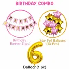 6th Happy Birthday Balloon Decoration Kit, PInk, Set of 1