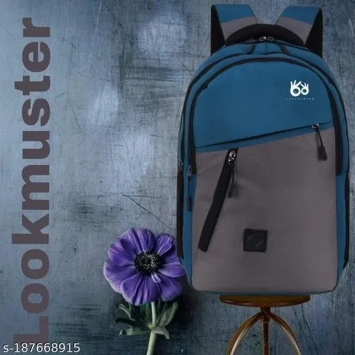 Nylon Backpack for Men & Women, Blue
