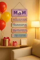 Khatu Crafts Wall Hanging for Mom 25x12x2