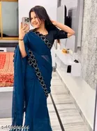 Georgette Embellished Saree for Women 