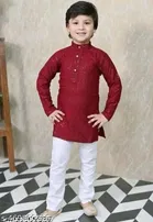 RK TRADERS Embellished Sequinned Kurta Set for Boys 
