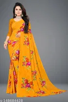 Georgette Abstract Saree for Women 