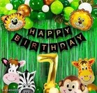 25 Pcs 7th Birthday Decoration kit, Multicolour, Set of 1