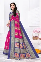 Cotton Silk Abstract Saree for Women 