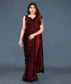 Lycra Embellished Saree for Women 