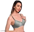 Cotton Solid Bra for Women & Girls, Green & Blue, Pack of 2 