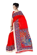 Silk Kalamkari Saree for Women 