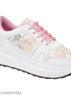 Shoetopia Solid Synthetic Sneakers for Girls 