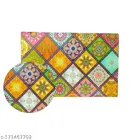 KANUSHI Industries® 1 Pc Fridge Cover for Top with 6 Utility Pockets + 3 Fridge Mats 
