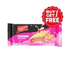 Delicrunch Strawberry Flavoured Crunchy Wafers 2X60 g (Buy 1 Get 1 Free)