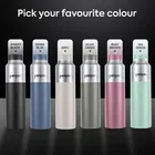 Pexpo Crown 1000 Stainless Steel Sports/Fridge Water Bottle with Sipper Cap - 950ml | BPA Free - Silver & Knight Black