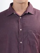 100% Cotton Full Sleeves Solid Shirt for Men 