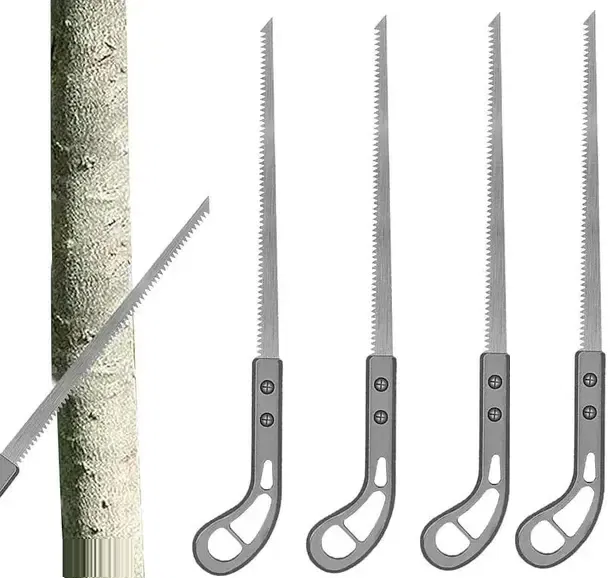 Stainless Steel Small Hand Saw for Gardening (Grey, Pack of 4)