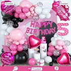 Princess Theme 5th Happy Birthday Decoration,Multicolour,Set Of 1