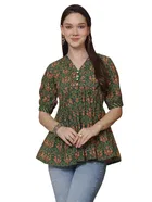 Cotton Printed Top for Women 