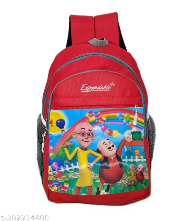 Canvas Backpacks for Kids (Red, 30 L)