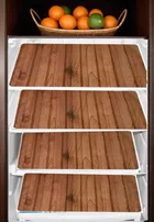PVC Fridge Mat, Multicolor, Pack of 4