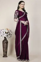 Chiffon Woven Design Saree for Women 
