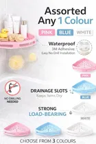 Multipurpose Wall Shelf,Bathroom Storage Corner Rack Shelf ABS Plastic Assorted Any 1 Colour