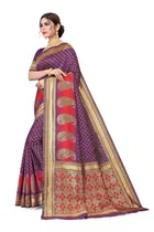 Jacquard Embellished Saree for Women 