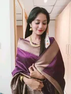 Litchi Silk Zari Woven Saree for Women, Purple 