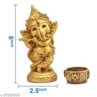 Lord Ganesha Idol with Diya 
