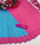 Cotton Silk Zari Woven Saree for Women 