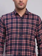 Cotton Blend Checked Shirts for Men, Multicolor 