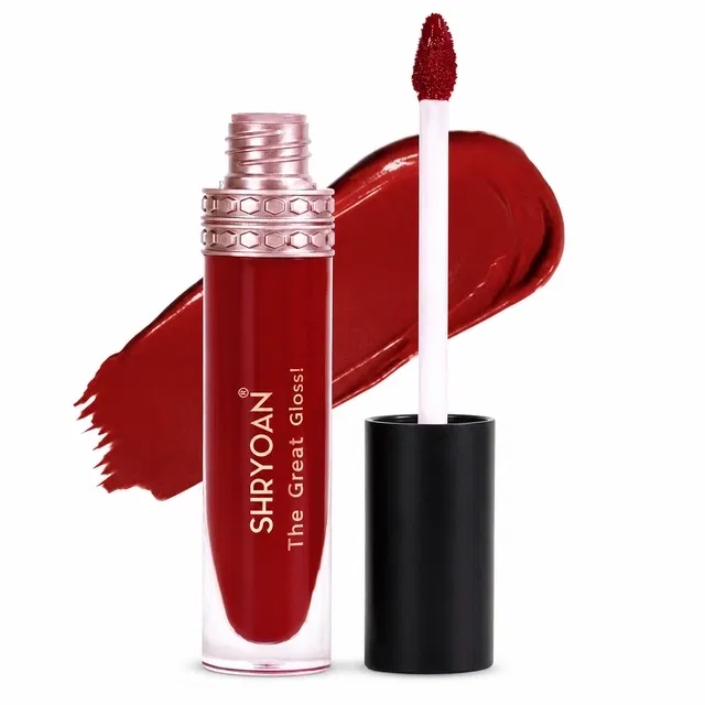Shryoan Juicy Jelly High Matte Lip Gloss, Blood Red, 6 ml