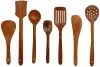 Wooden Spatula Kitchen Tools Set (Brown, Set of 7)