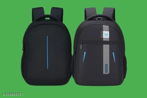 Polyester Backpack for Men & Women, Black