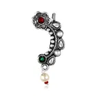 Oxidised Silver Alloy Nosepin for Women 