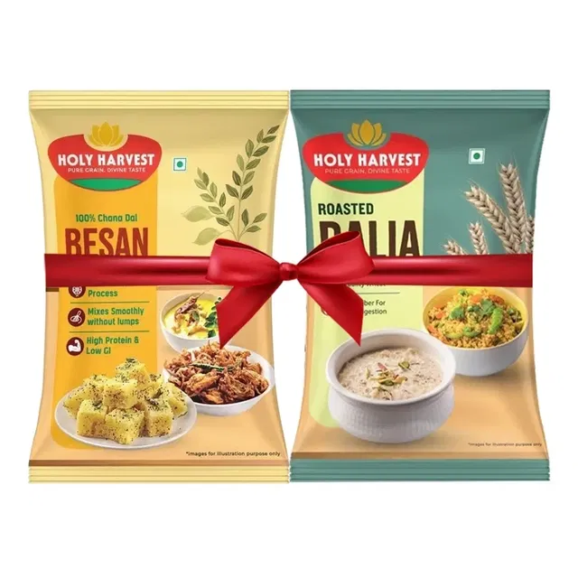 होली हार्वेस्ट (बेसन 500 g + दलिया 500 g) कॉम्बो पैक