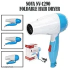1000 Watts Foldable Hair Dryer, Pink & White
