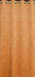 Velvet Emboss Gold Door Blackout Curtain 7ft Pack of 1