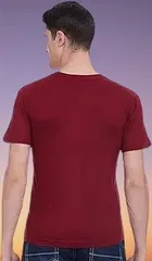 Cotton Round Neck Printed T-Shirt for Men 
